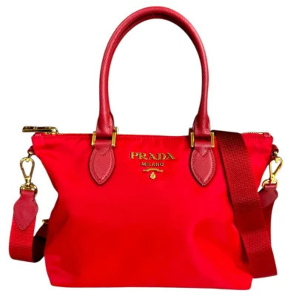 Prada Tessuto shoulder bag red